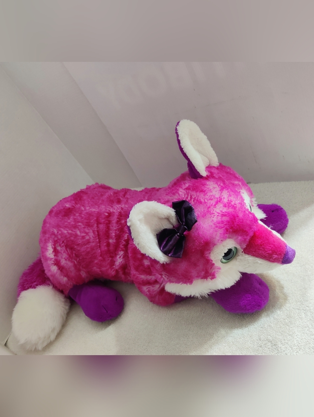 25" Pink Plush Fox Stuffed Animal